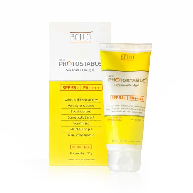 Bello Photostable Emulgel - SPF 55+ PA+++ (50gm)