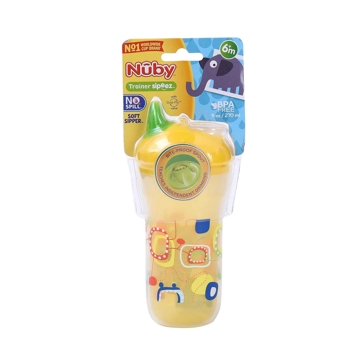 Nuby Soft Sipper Cup for Babies from 6+ Months - 270ml