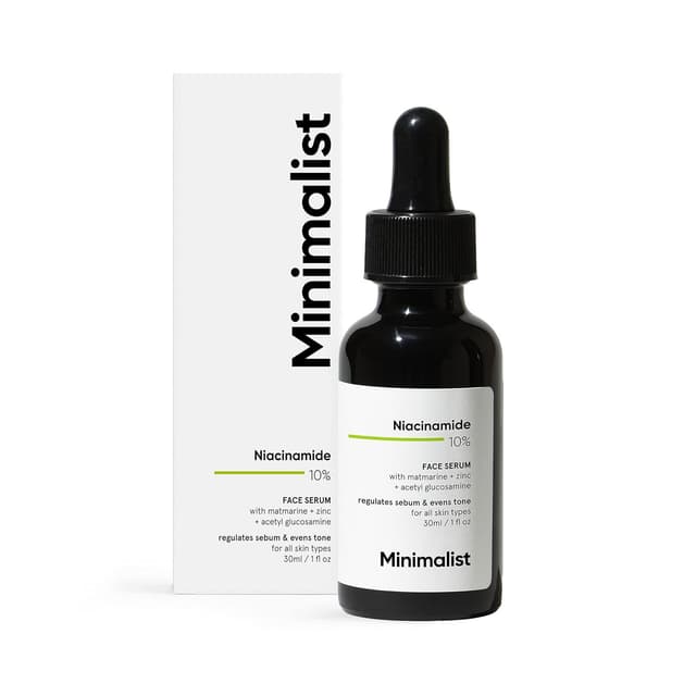 Minimalist 10% Niacinamide Face Serum for Acne Marks, Blemishes and Oil Balancing with Zinc (30ml)