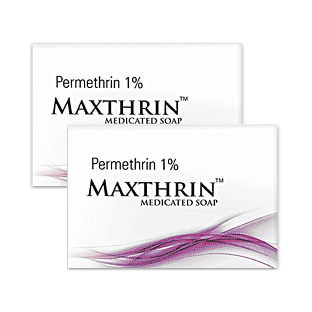 Maxthrin Medicated Soap - 75g (Pack of 2)
