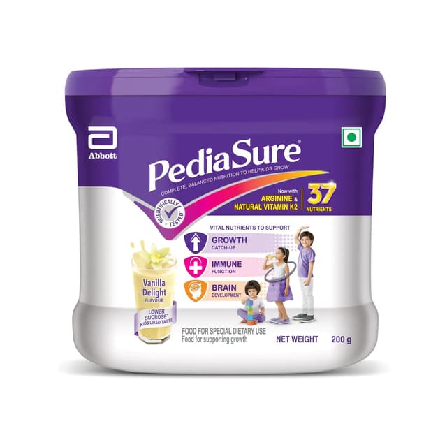 Pediasure Nutrition Drink 200 g Vanilla Flavored (Jar)