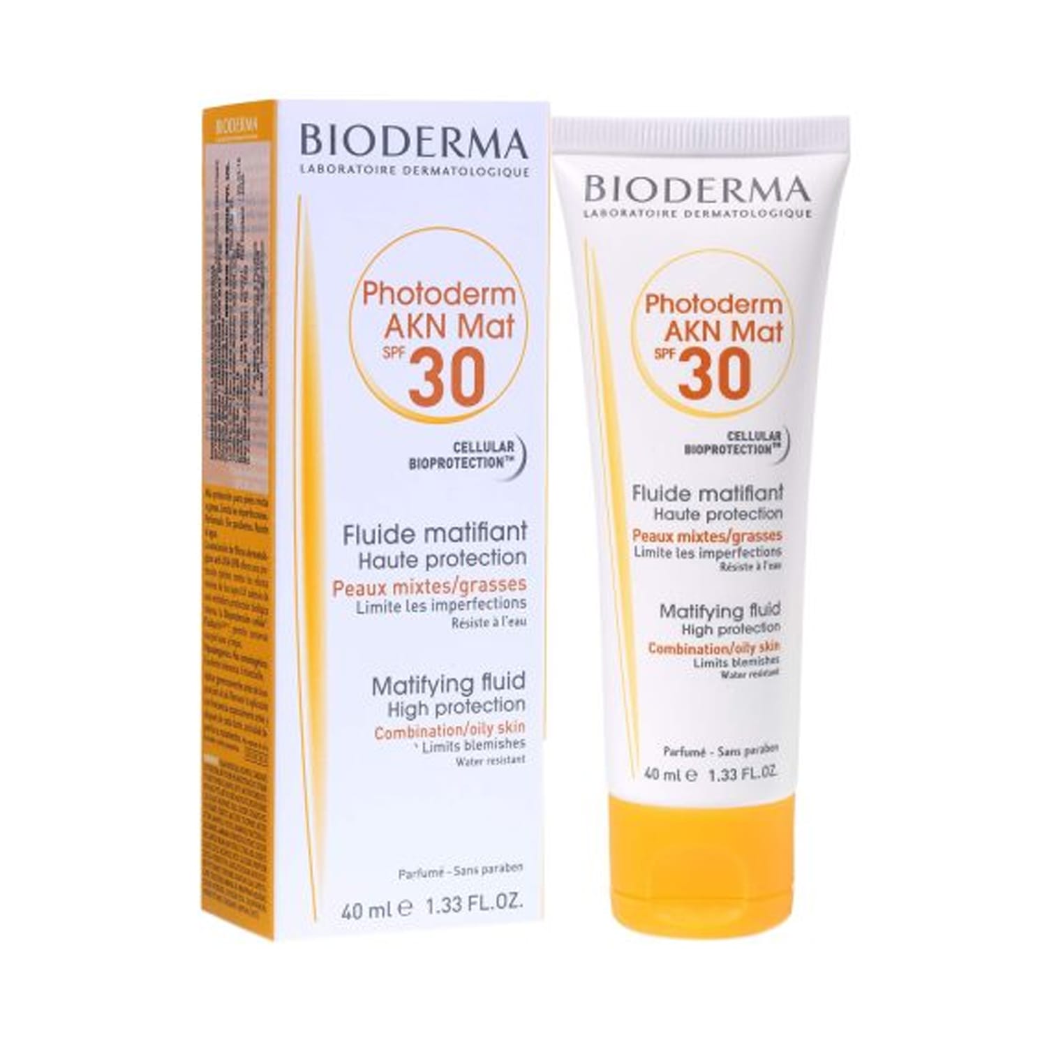 Bioderma Photoderm AKN Mat SPF 30 Mattifying Anti-Blemish Sunscreen Combination Acne-Prone Skin, 40ml