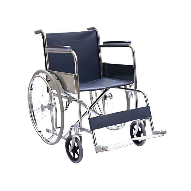 Healthshine Wheelchair Fold Chrome With Spoke Wheel (HS 809)