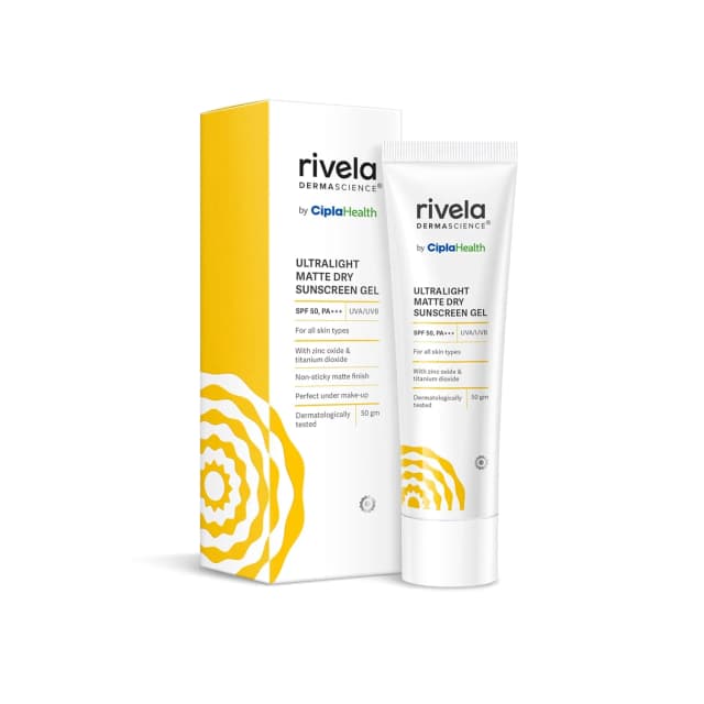 Rivela Ultralight Matte Dry Sunscreen Gel SPF 50 PA+++ - 50g