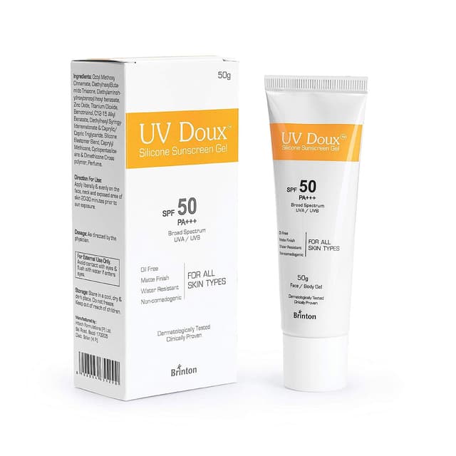 UV Doux Silicone SPF50 PA+++ Sunscreen Gel 50gm