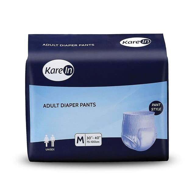 Karein Adult Pull ups - Pant Style Underwear Medium 30 to 40 Inches (10 Diapers)
