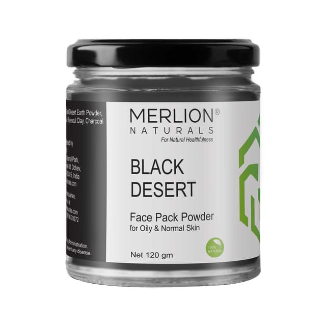 Merlion Naturals Black Desert Face Pack Powder 120gm
