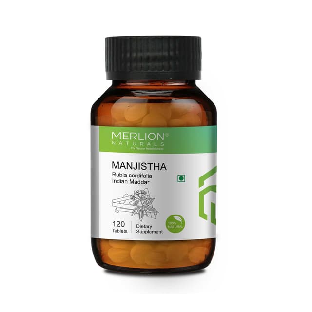 Merlion Naturals Manjistha Tablets (Rubia cordifolia) 500mg x 120 Tablets