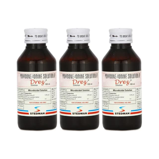 Drez 5% Solution - 100ml (Pack of 3)