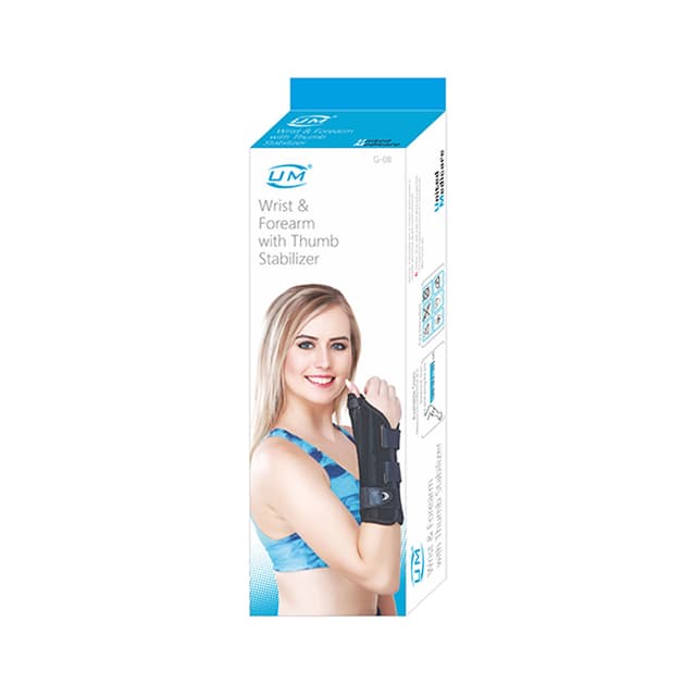 United Medicare Wrist and Forearm with Thumb Stabilizer (G-08) - Universal