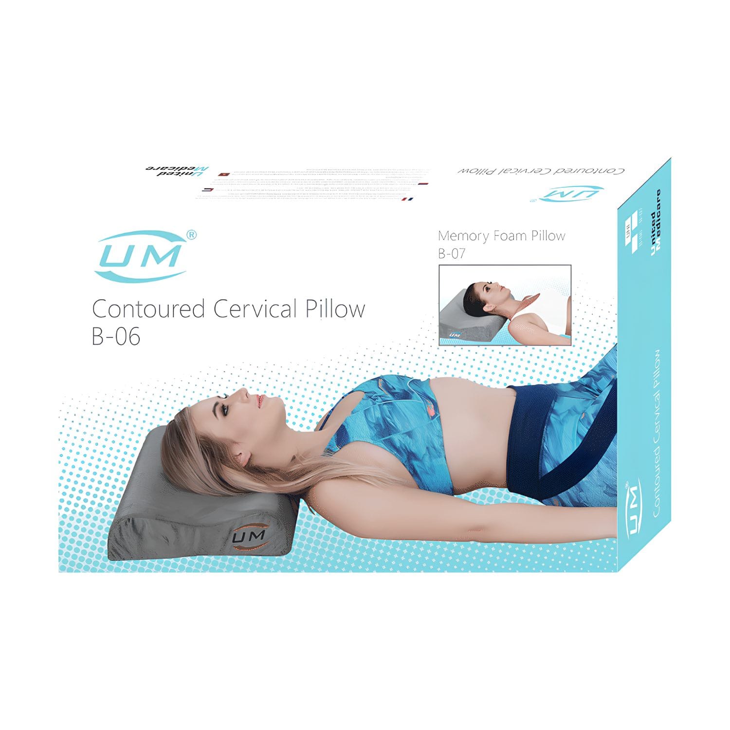 United Medicare Contoured Cervical Pillow (B-06) - Universal