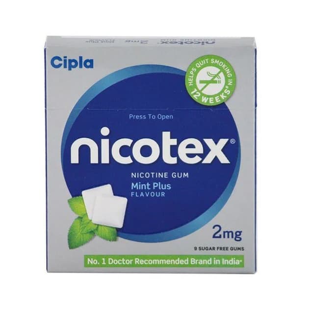 Nicotex 2mg Mint Plus Flavor Sugar Free