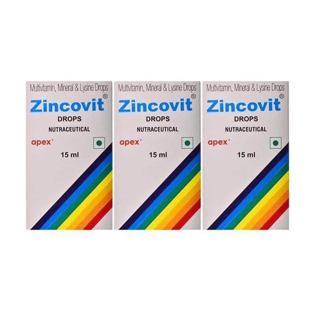 Zincovit Drops -15ml (Pack of 3)