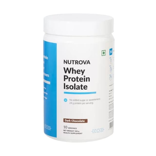 Nutrova Whey Protein Isolate (Dark Chocolate) (300gm)
