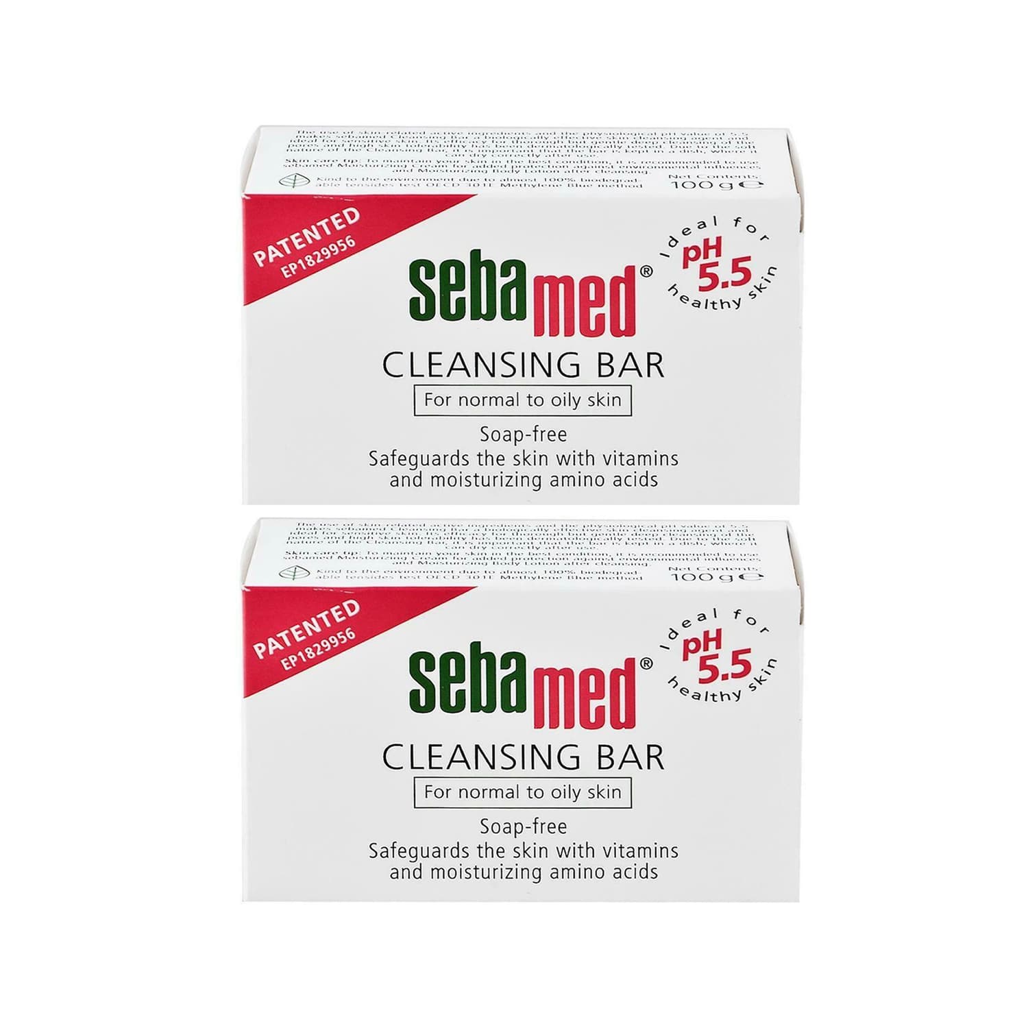 Sebamed Cleansing Bar for Normal to Oily Skin - 100gm (Pack of 2)