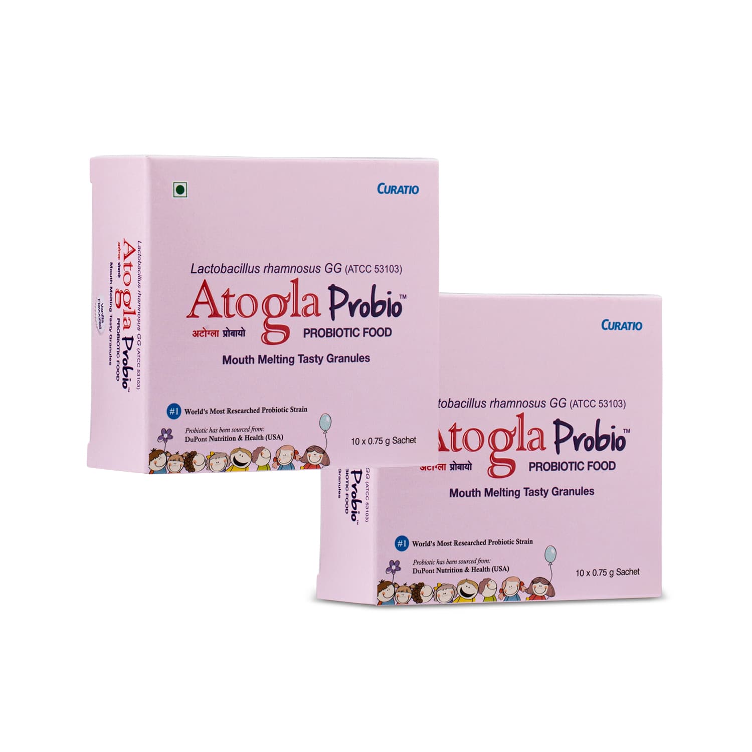 Curatio Atogla Probio Probiotic Food Sachets (10*0.75g) - Pack of 2