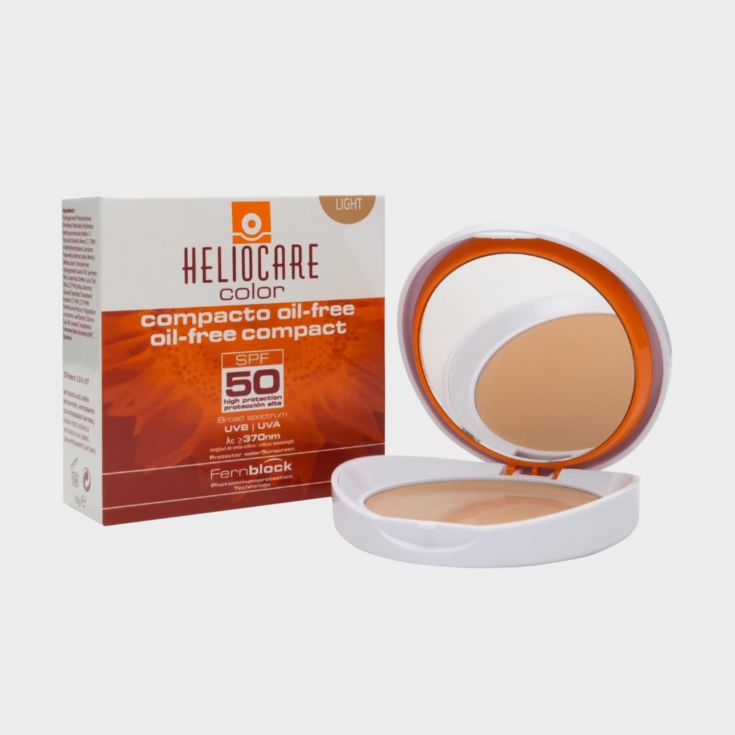 Heliocare color oil-free Compact Spf 50 Light Brown - 10gm