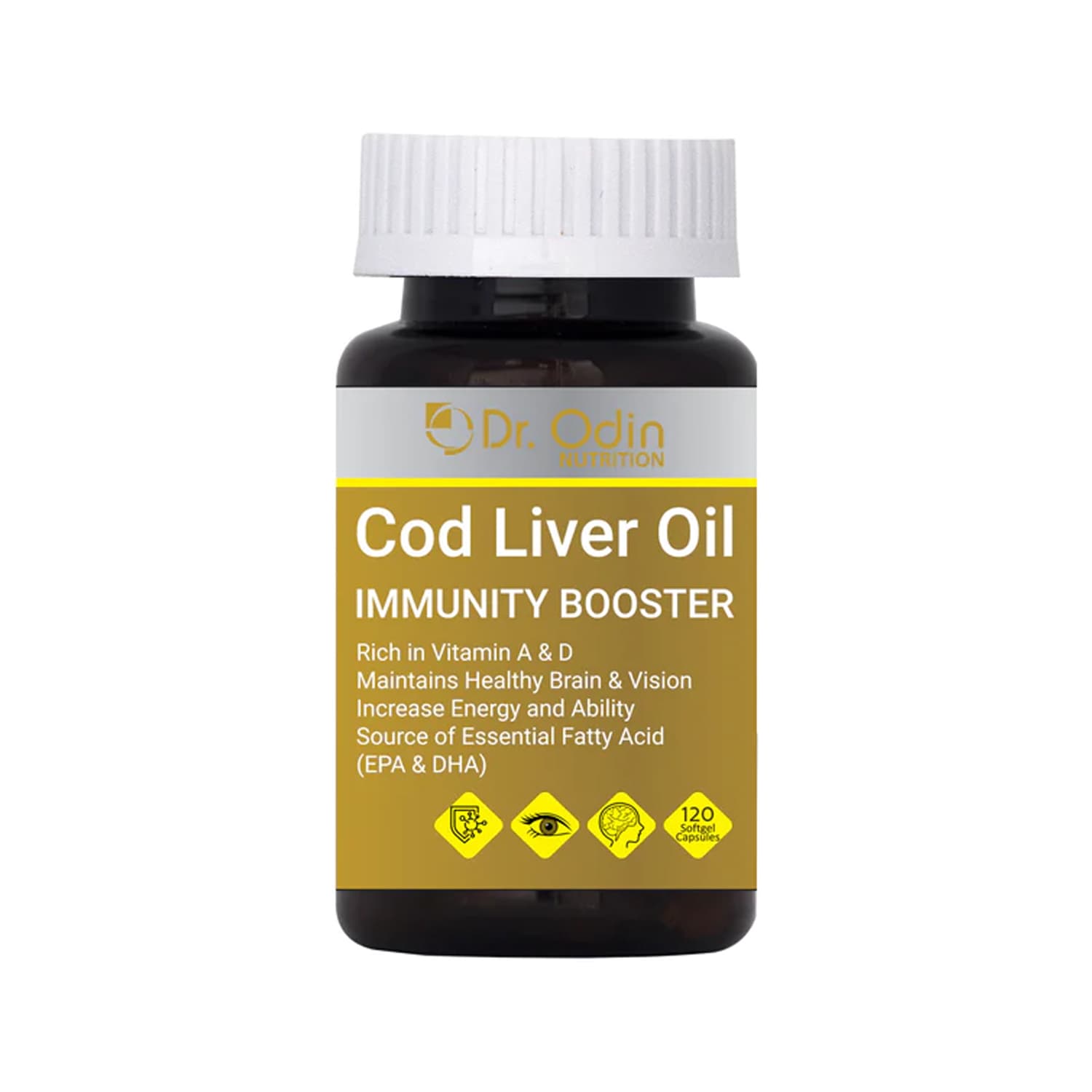 Dr.Odin Cod Liver Oil - 120 Softgel Capsules