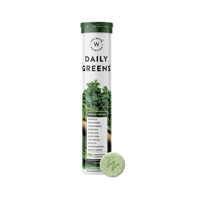 Wellbeing Nutrition Daily Greens - 15 Effervescent Tablets