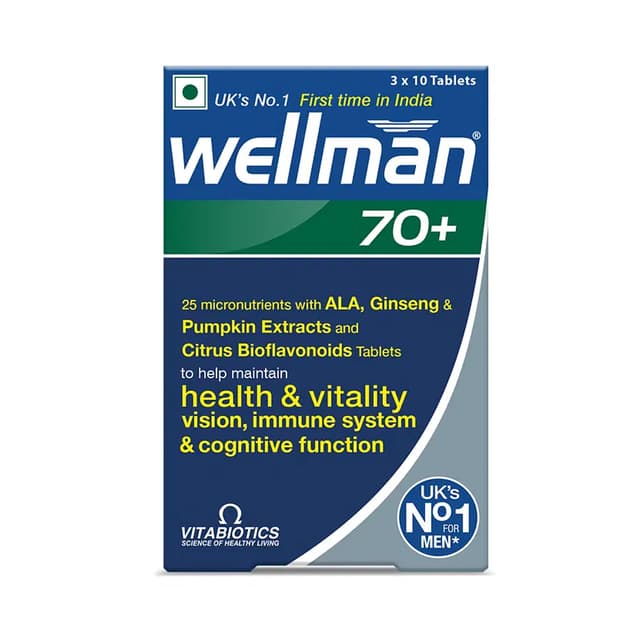 Vitabiotic Wellman 70+ (3X10 Tablets)
