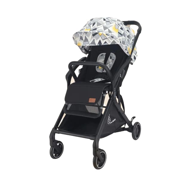 R for Rabbit Street Smart Aero Stroller for Kids from 0-3 Years (Black Multi)