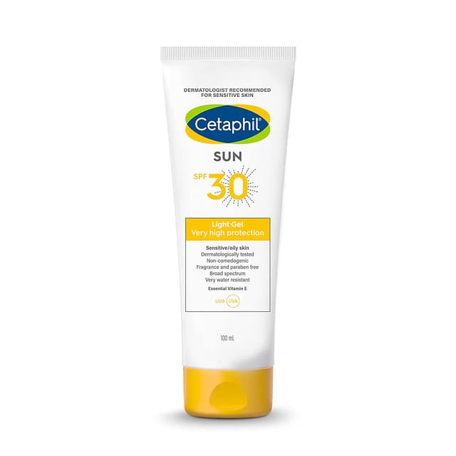 Cetaphil Sun SPF 30 Light Gel | Mineral base for Normal, Dry & Oily Skin | 100 ml
