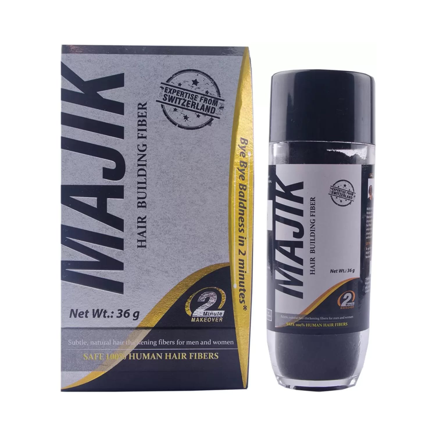 Majik 100% Human Hair Building Fibers Light Brown