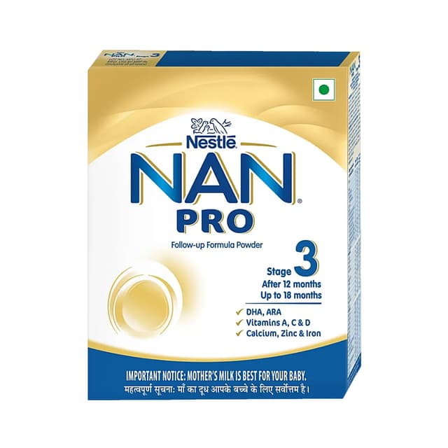 Nestle NAN PRO 3 Follow-Up Formula-Powder After 12 months Stage 3 400g Refill Pack