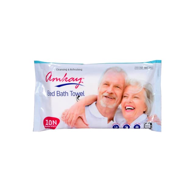 Amkay Bed Bath Towel for Cleansing and Refreshing (10 Pieces)