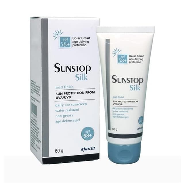 Sunstop Silk SPF 58+ Sunscreen Cream with Age Defense 60 gm