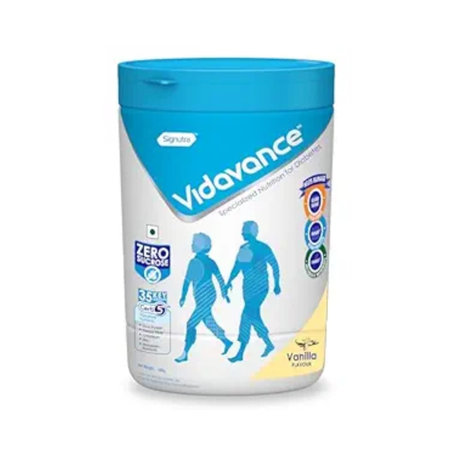 Vidavance Nutritional Powder for Diabetes and Pre Diabetes Chocolate Vanilla - 400gm Jar