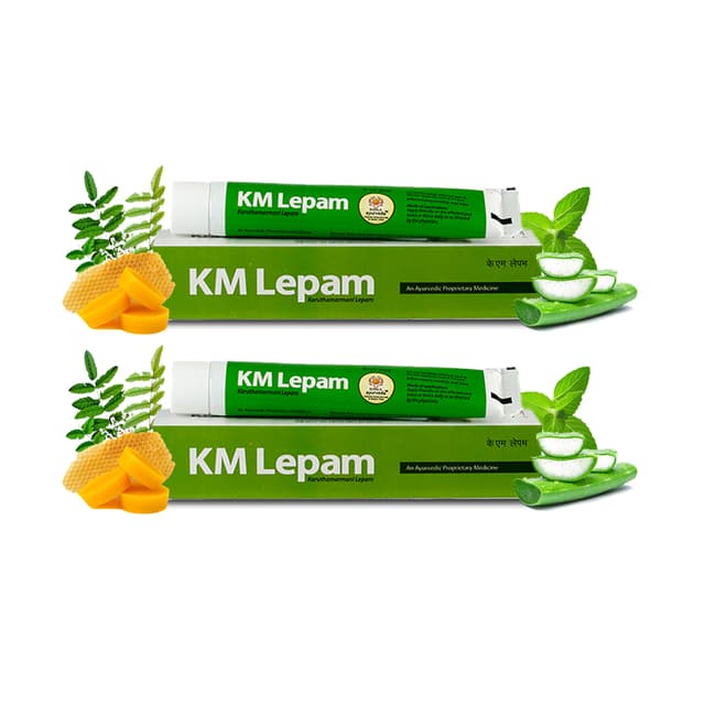 Kerala Ayurveda KM Lepam Ointment 20 gm - (Pack of 2)