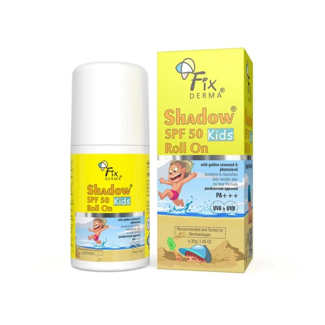 FixDERMA Shadow SPF 50 Kids Roll-On Sunscreen 30g