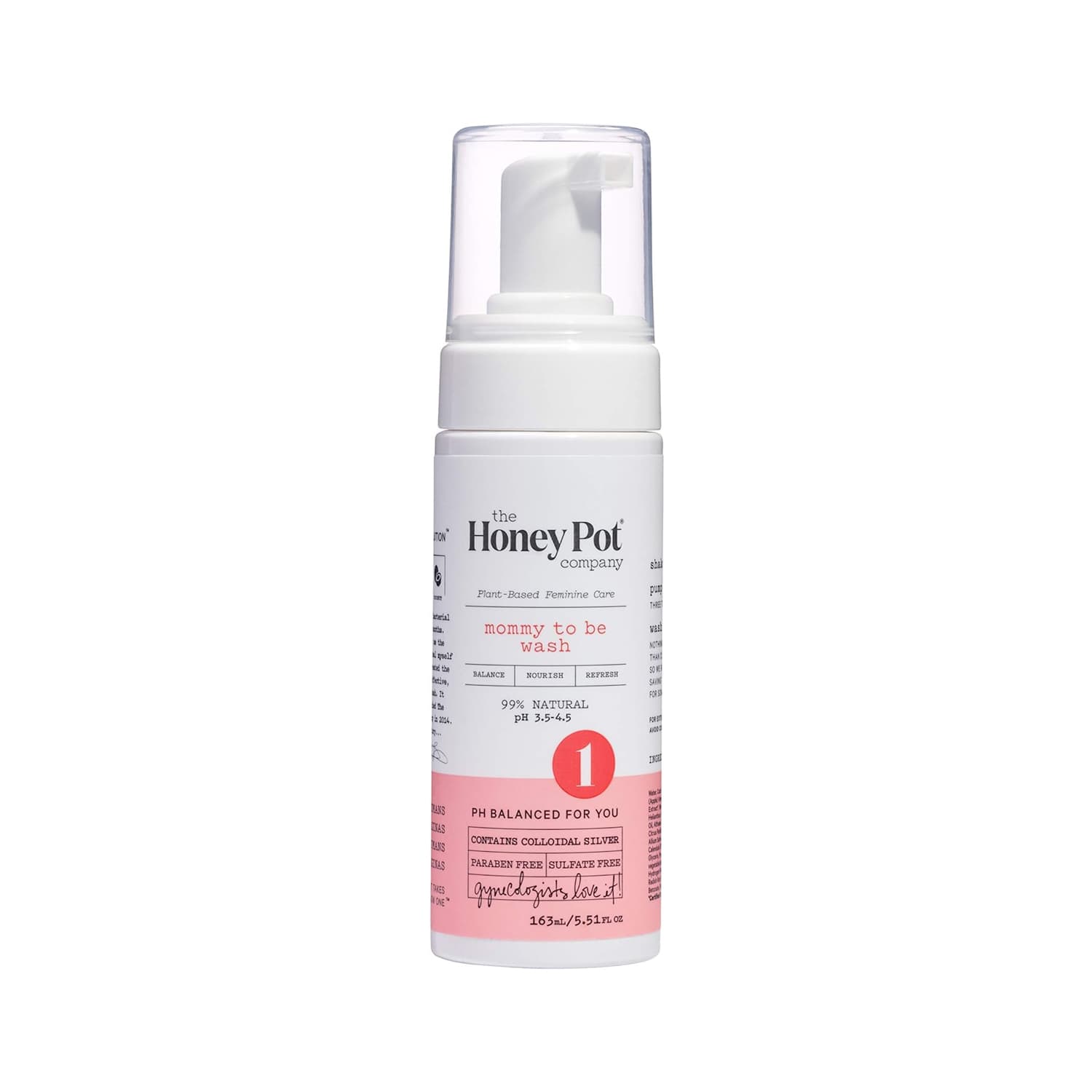 The Honey Pot Mommy to be Foaming Wash Plant Based Feminine Care 163ml