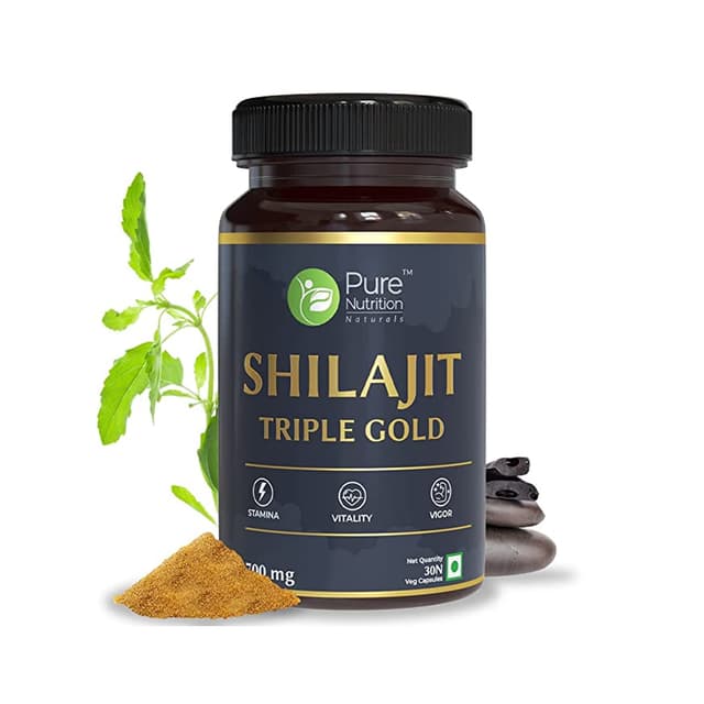 Pure Nutrition Shilajit Triple Gold (30 Veg Capsules)