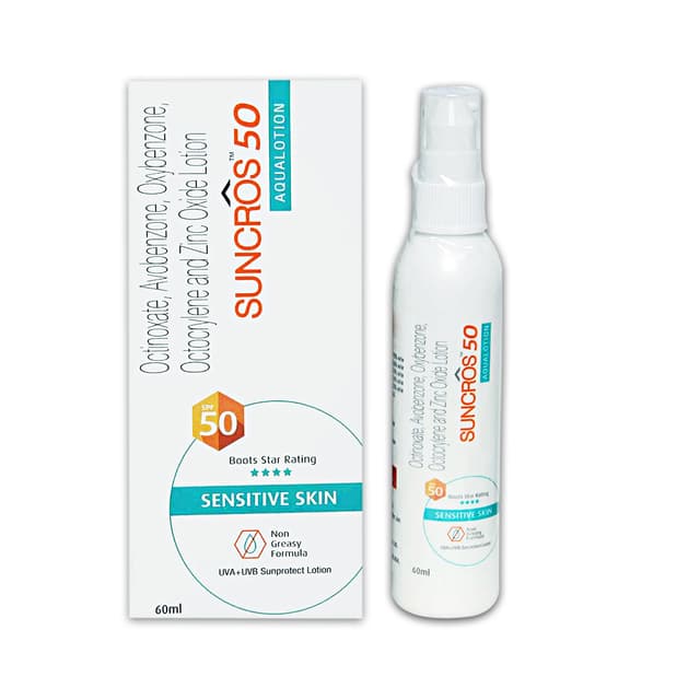 Suncros 50 Aqualotion SPF50 For Sensitive Skin - 60 ml