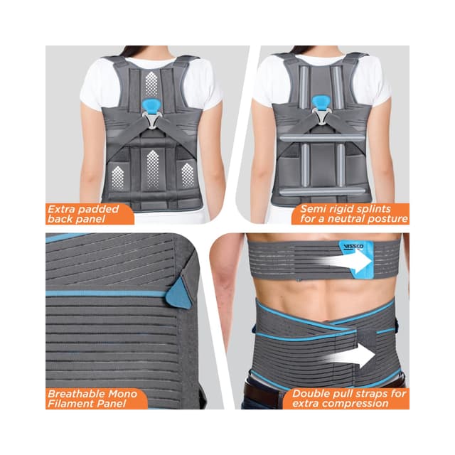 Vissco Dorso Lumbar Spinal Brace (Taylor Brace) XL - (P.C. No. 0120)
