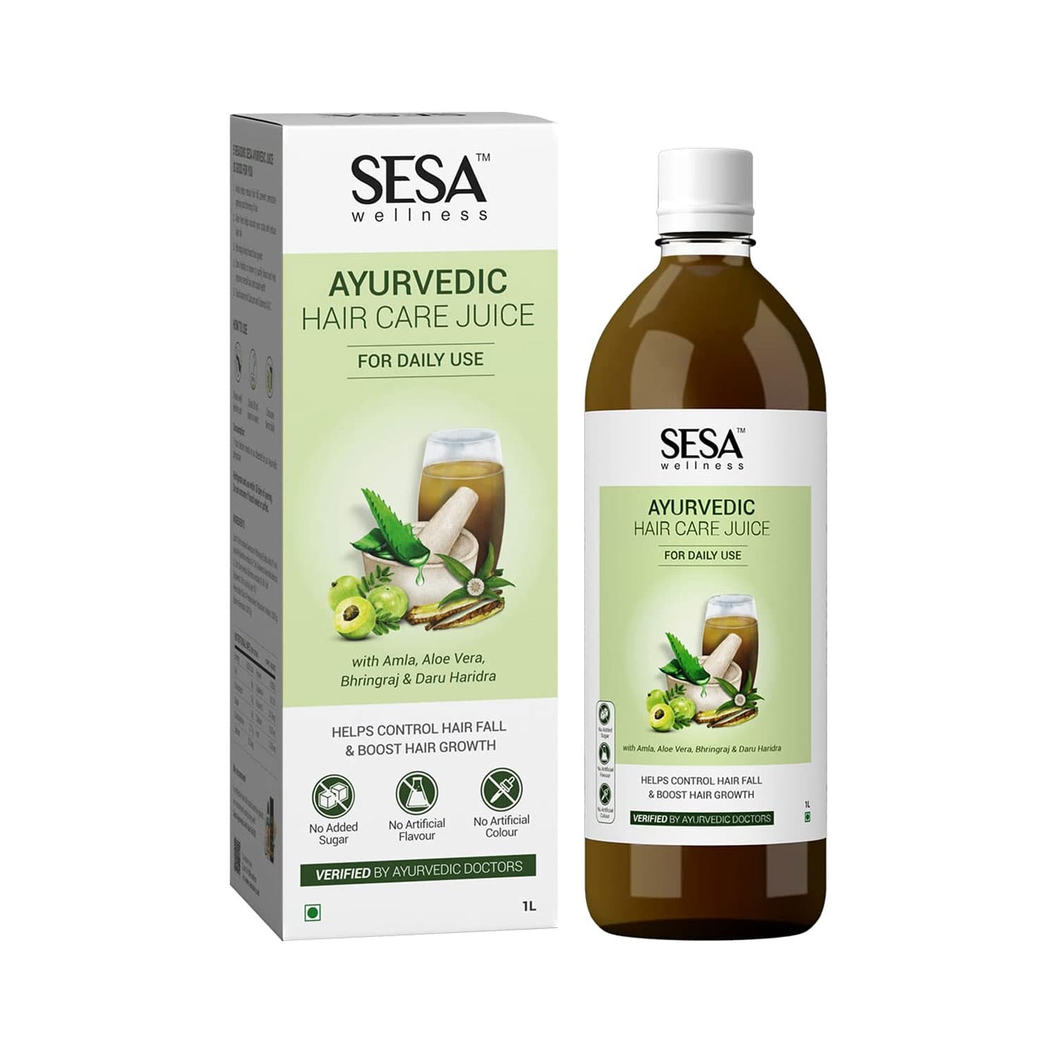 Sesa Ayurvedic Hair Care Juice for Hair Fall and Hair Growth (1Ltr)