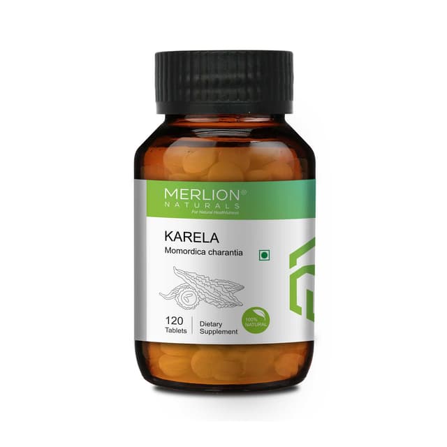 Merlion Naturals Karela Tablets (Bitter Melon) 500mg x 120 Tablets