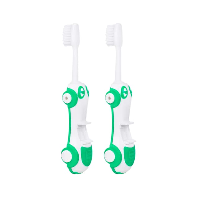 Mee Mee Foldable Infant to Toddler Toothbrush Green - (Pack of 2)